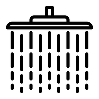 Kraftvoller Wasserstrahl